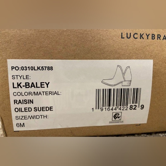 Lucky Brand Bailey Booties Size 6 - Picture 4 of 5